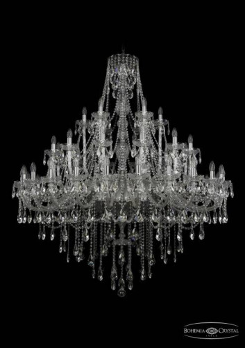Подвесная хрустальная люстра 1415 Bohemia 1415/24+12+6/530 Ni