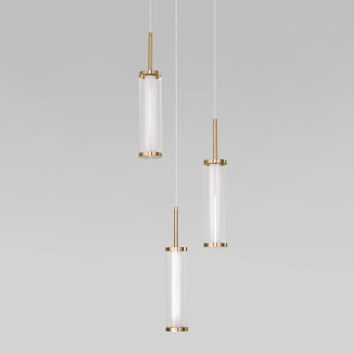 Светильник подвесной Eurosvet Stark 50386/3 LED латунь