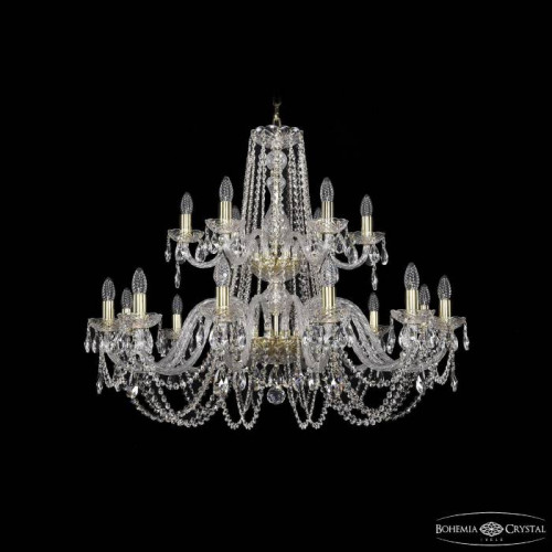 Подвесная хрустальная люстра 1402 Bohemia 1402/12+6/360/2d G