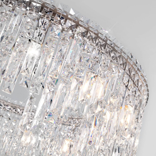 Подвесная люстра Eurosvet Blitz 60159 хром/ прозрачный хрусталь Strotskis Smart