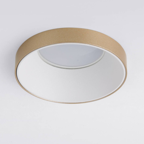 Встраиваемый светильник Elektrostandard 112 MR16 белый/золото