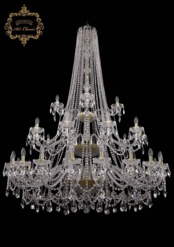 Подвесная хрустальная люстра 11.25 Art Classic 11.25.20+10+5.530.3d.h-194.Gd.Sp