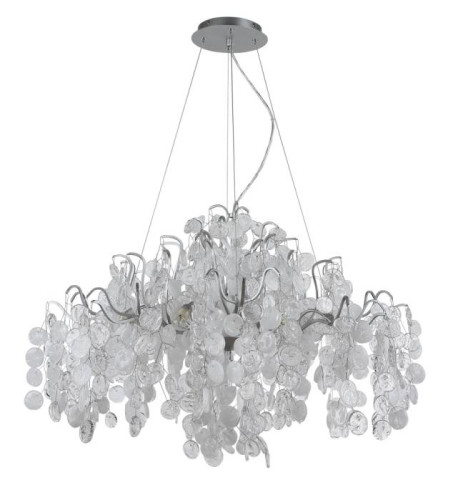 Подвесная хрустальная люстра Tenerife Crystal Lux TENERIFE SP9 SILVER