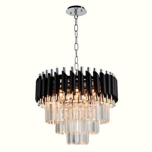 Подвесная люстра Natali Kovaltseva Darian DARIAN 76017/5C CHROME BLACK