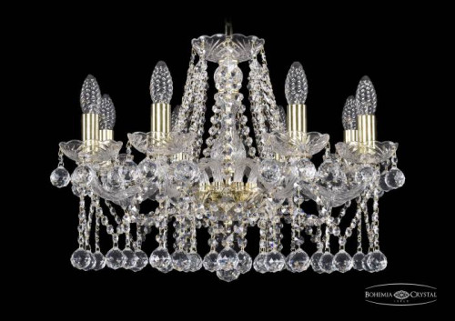 Подвесная хрустальная люстра 1413 Bohemia 1413/8/200 G Balls