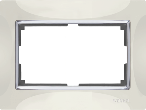 Рамка Werkel Snabb WL03-Frame-01-DBL-ivory / Рамка для двойной розетки (слоновая кость)