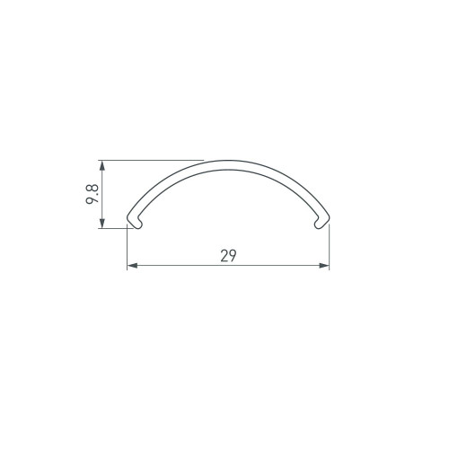 Экран для профиля Arlight Sl-Round 050532