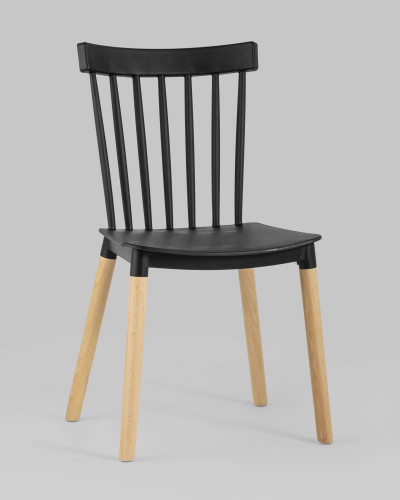 Стул пластиковый Stool Group Field SL-7037W black