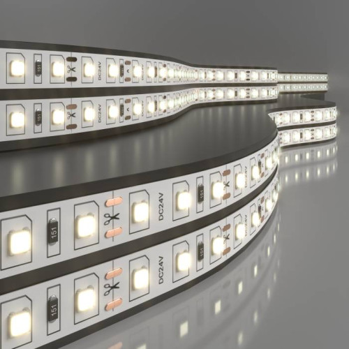 LED лента Elektrostandard Лента светодиодная 120Led 8W IP20 3300K тёплый белый (2116 24V 120Led 8W IP20)