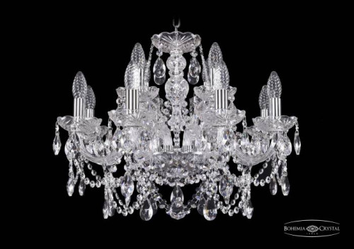 Подвесная хрустальная люстра 1411 Bohemia 1411/8+4/195 Ni