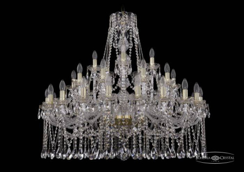 Подвесная хрустальная люстра 1413 Bohemia 1413/20+10+5/360 G