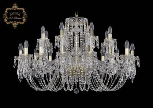 Подвесная хрустальная люстра 11.23 Art Classic 11.23.16+8.360.Gd.Dr
