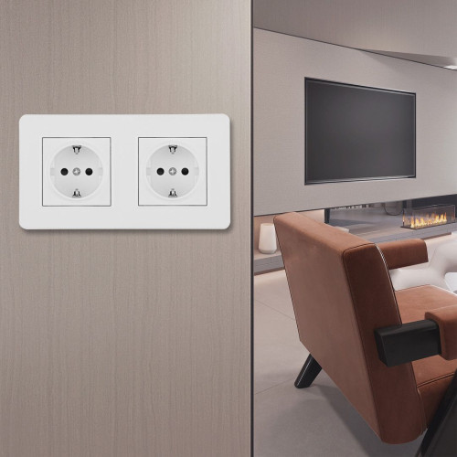 Розетка Arte Milano Set16-2 SET16-2-40-1x2 white