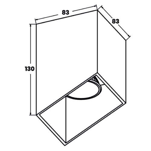 Накладной светильник Zumaline Quby ACGU10-130