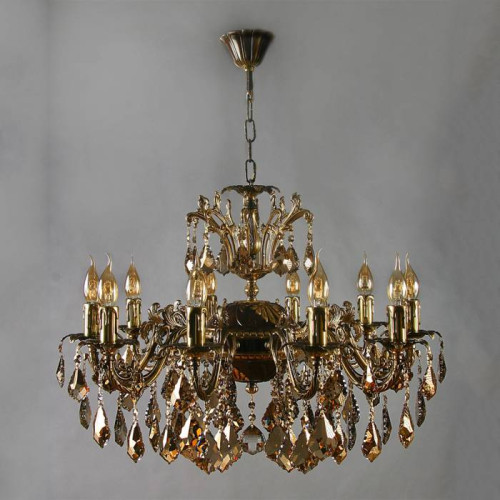 Подвесная хрустальная люстра Granada Ambiente 2118/10 PB Honey Leaf