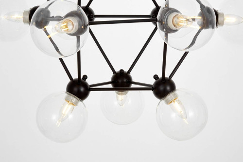 Подвесная люстра Lumina Deco Zodiak LDP 160N-12 BK+PR