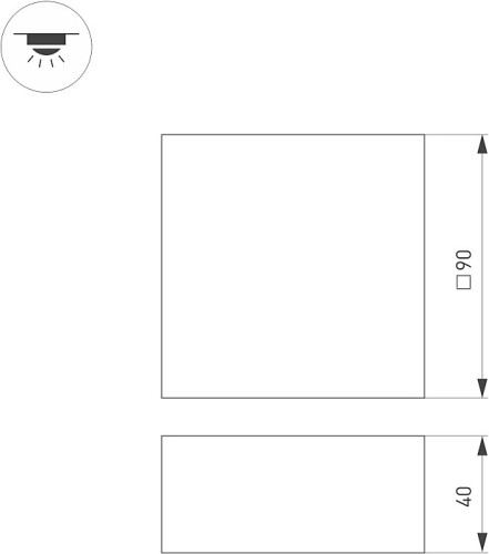 Встраиваемый светильник для установки в потолки Грильято Arlight Grigliato 047658