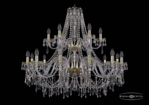 Подвесная хрустальная люстра 1403 Bohemia 1403/12+6/360/2d G
