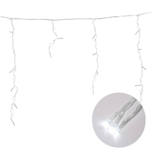 Бахрома светодиодная с контроллером, 1,8 м Uniel ULD-B1805-048/DTA WHITE IP20